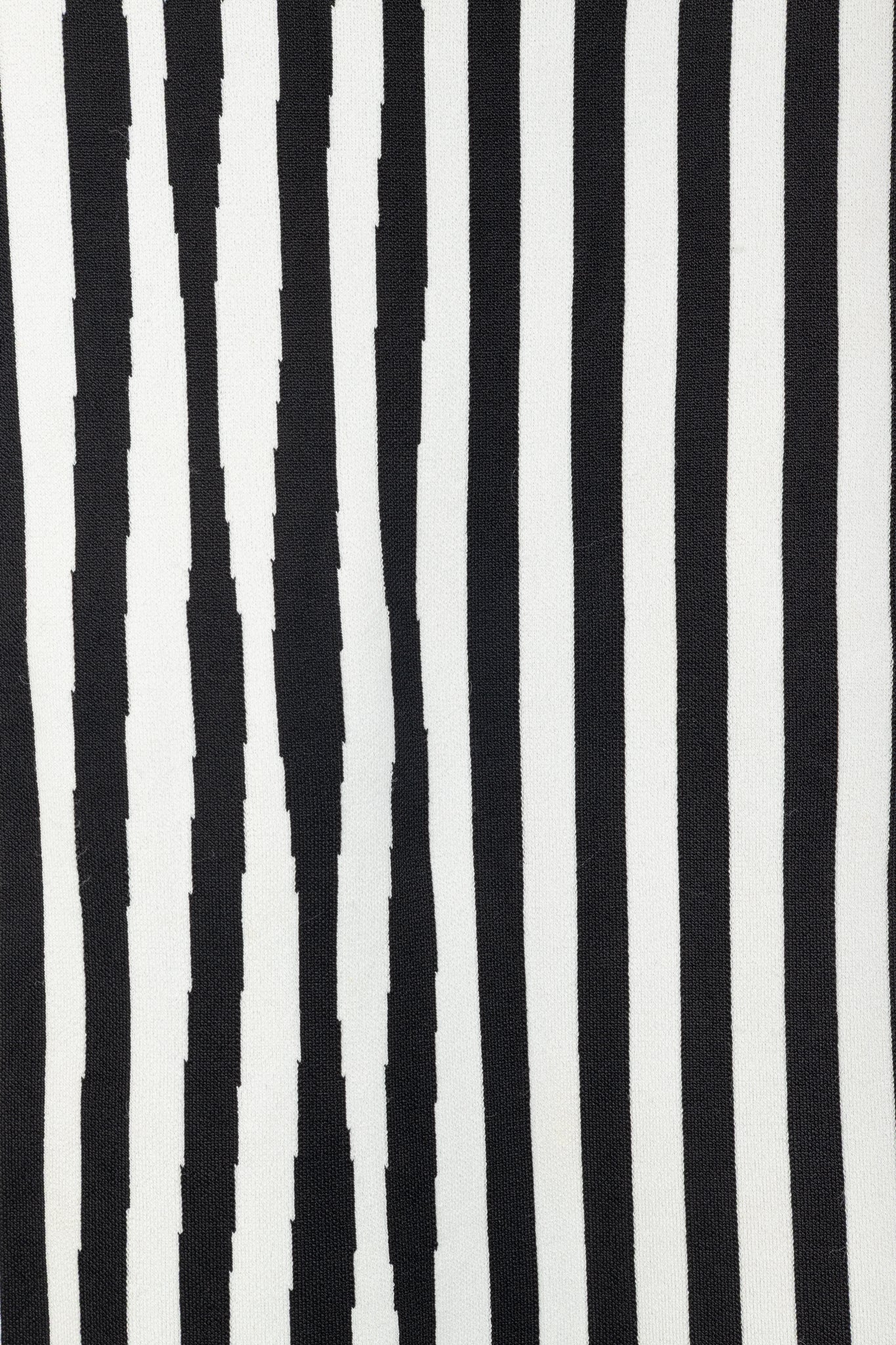 A.L.C. Jake White & Black Striped Knit Pencil Skirt