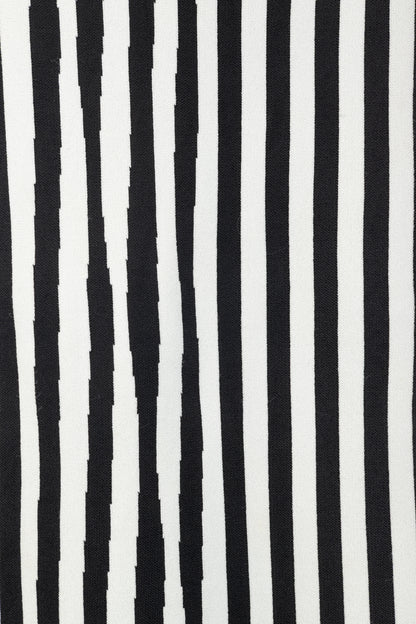 A.L.C. Jake White & Black Striped Knit Pencil Skirt