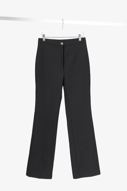 Acne Studios Myla Black Twill Flared Pants