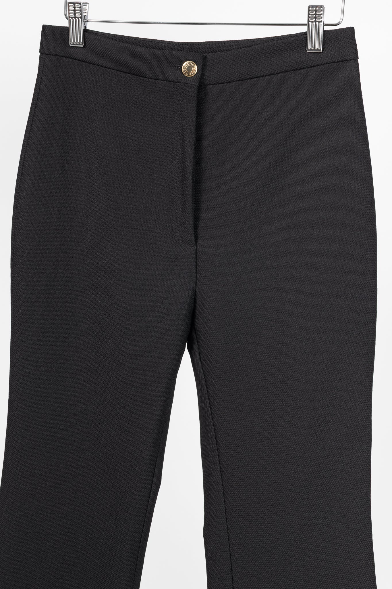 Acne Studios Myla Black Twill Flared Pants