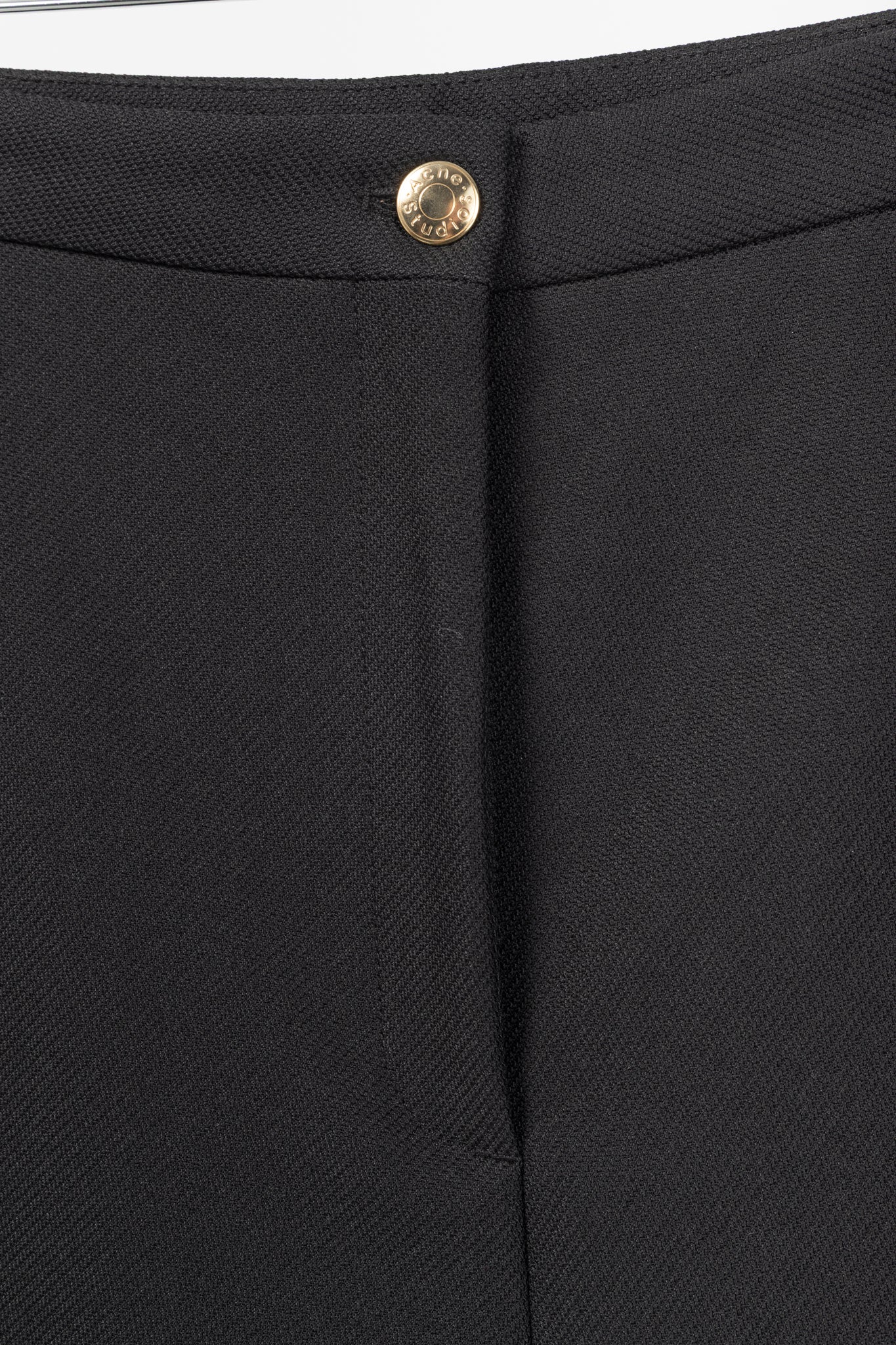 Acne Studios Myla Black Twill Flared Pants
