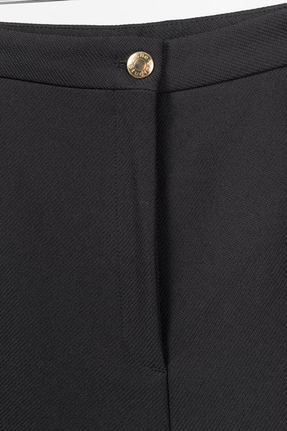 Acne Studios Myla Black Twill Flared Pants