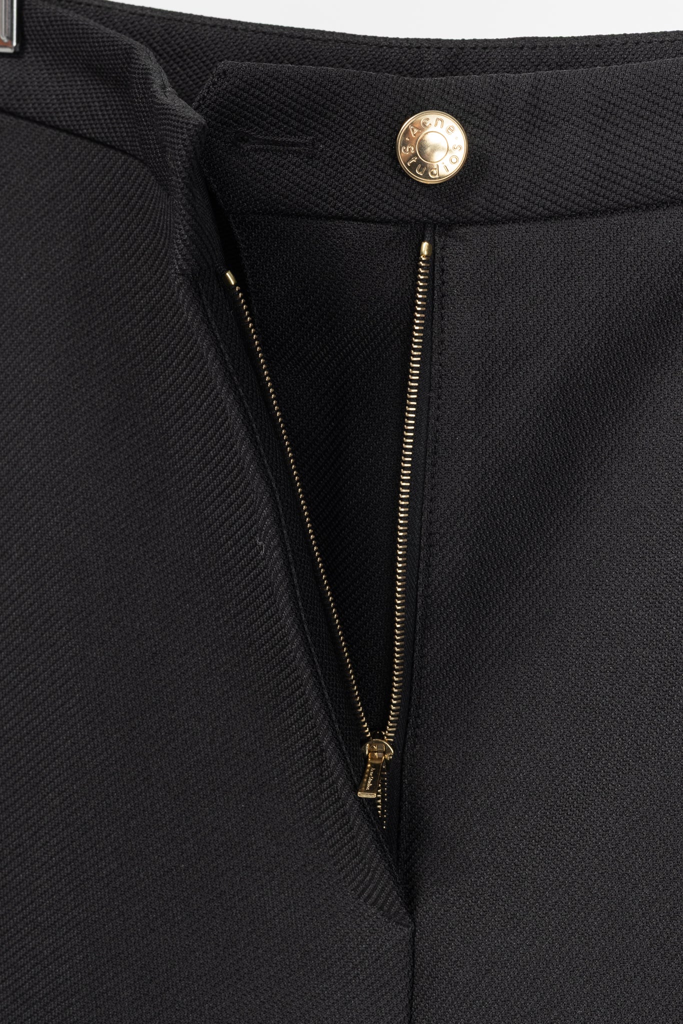 Acne Studios Myla Black Twill Flared Pants