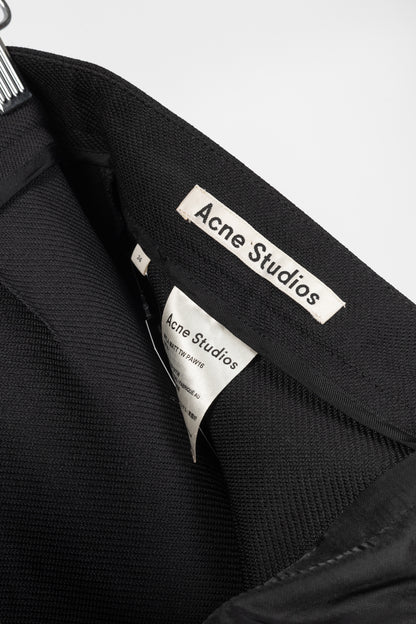 Acne Studios Myla Black Twill Flared Pants
