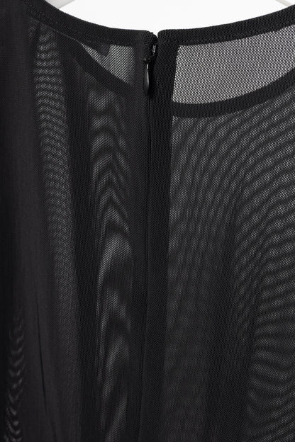 Acne Studios AW24 Black Ruched Mesh T-Shirt