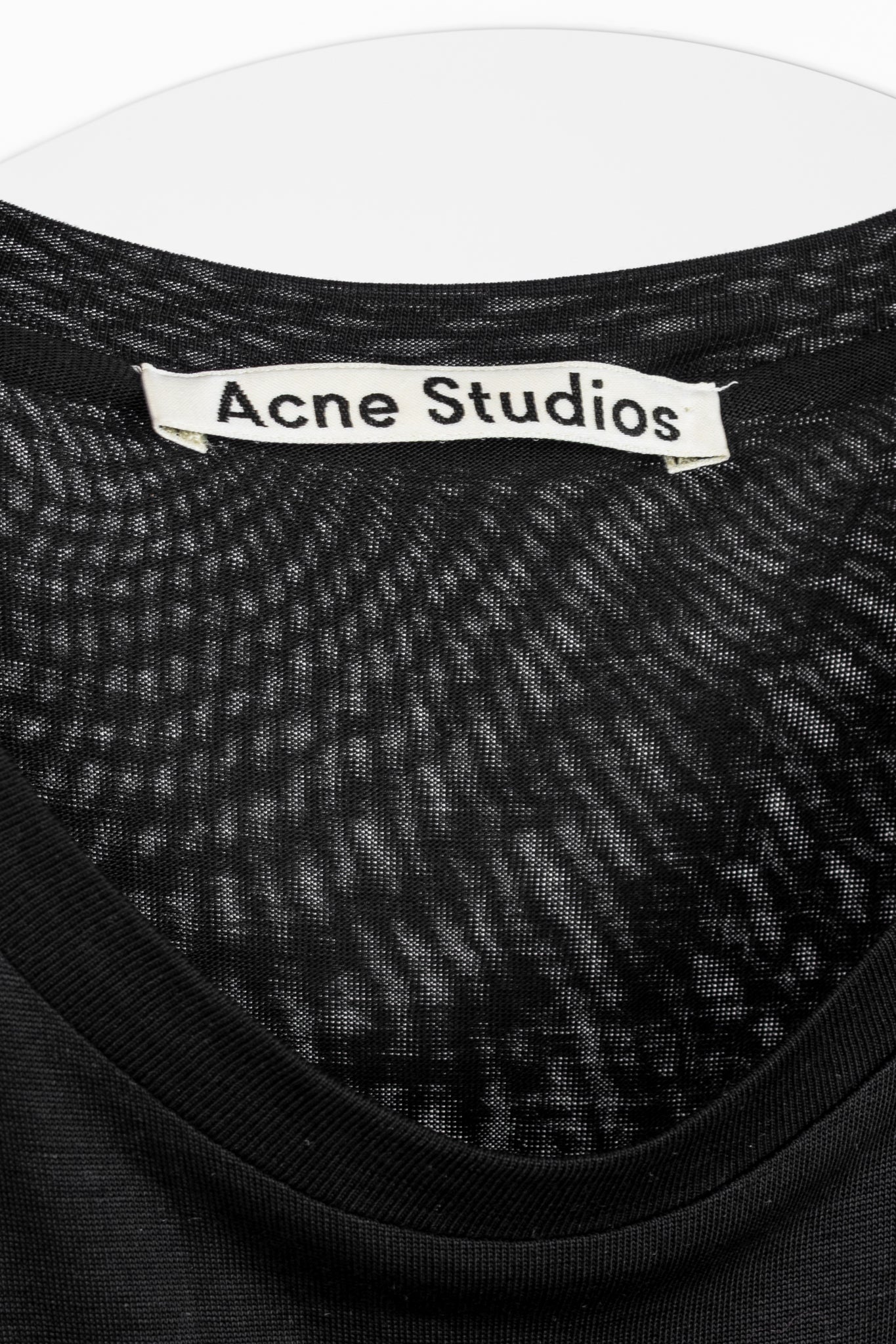Acne Studios Ordelia Black Tencel Asymmetrical Tank Dress