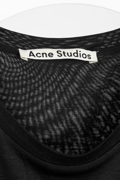 Acne Studios Ordelia Black Tencel Asymmetrical Tank Dress