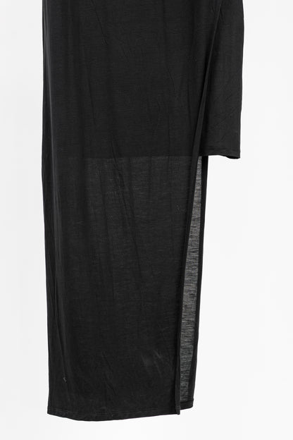Acne Studios Ordelia Black Tencel Asymmetrical Tank Dress