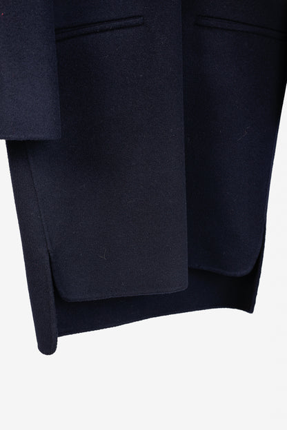 Acne Studios Alley Double Navy Wool & Cashmere Long-Sleeve Dress