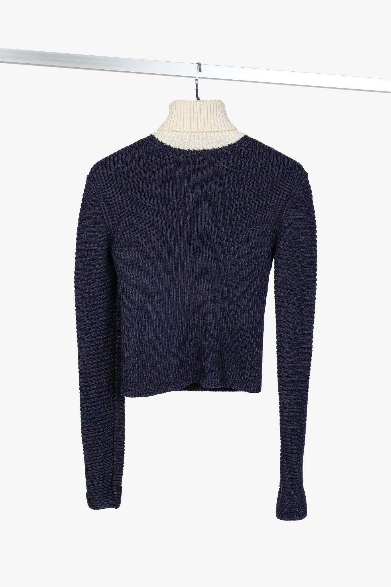 Acne Studios 2015 Bryn Clean Navy Wool Turtleneck Sweater