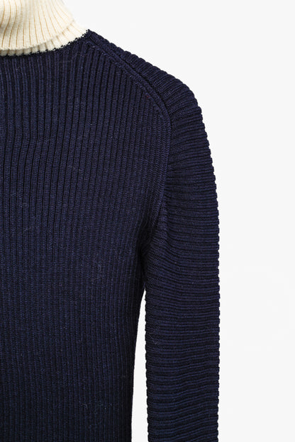 Acne Studios 2015 Bryn Clean Navy Wool Turtleneck Sweater