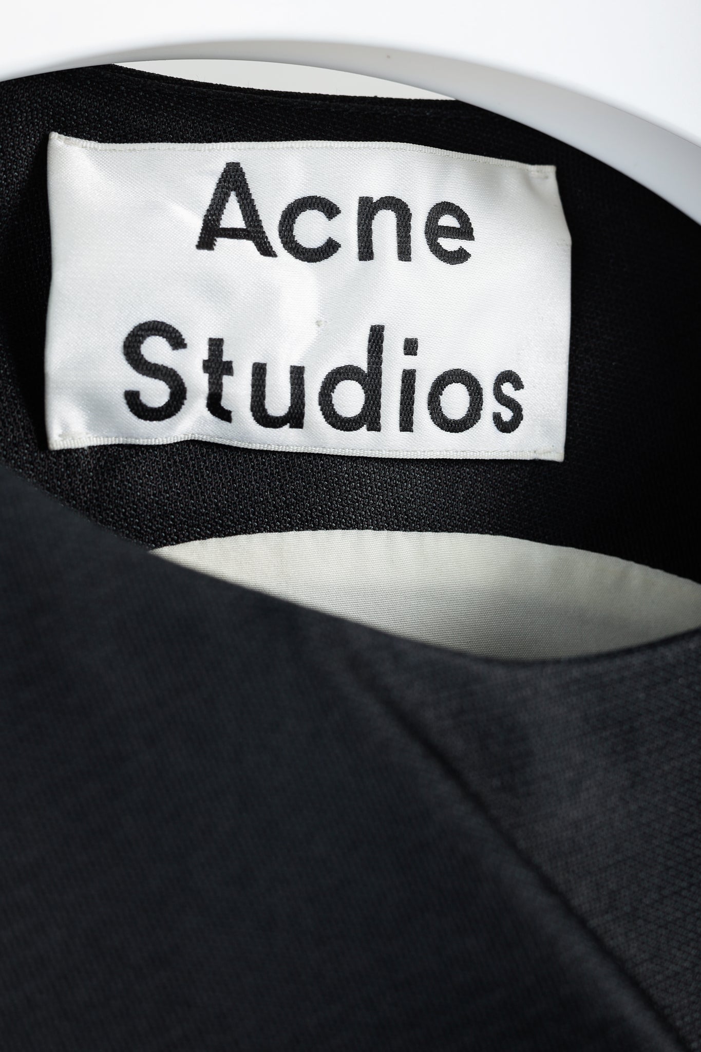 Acne Studios Capron H Silk Black Silk Sleeveless Bow Top