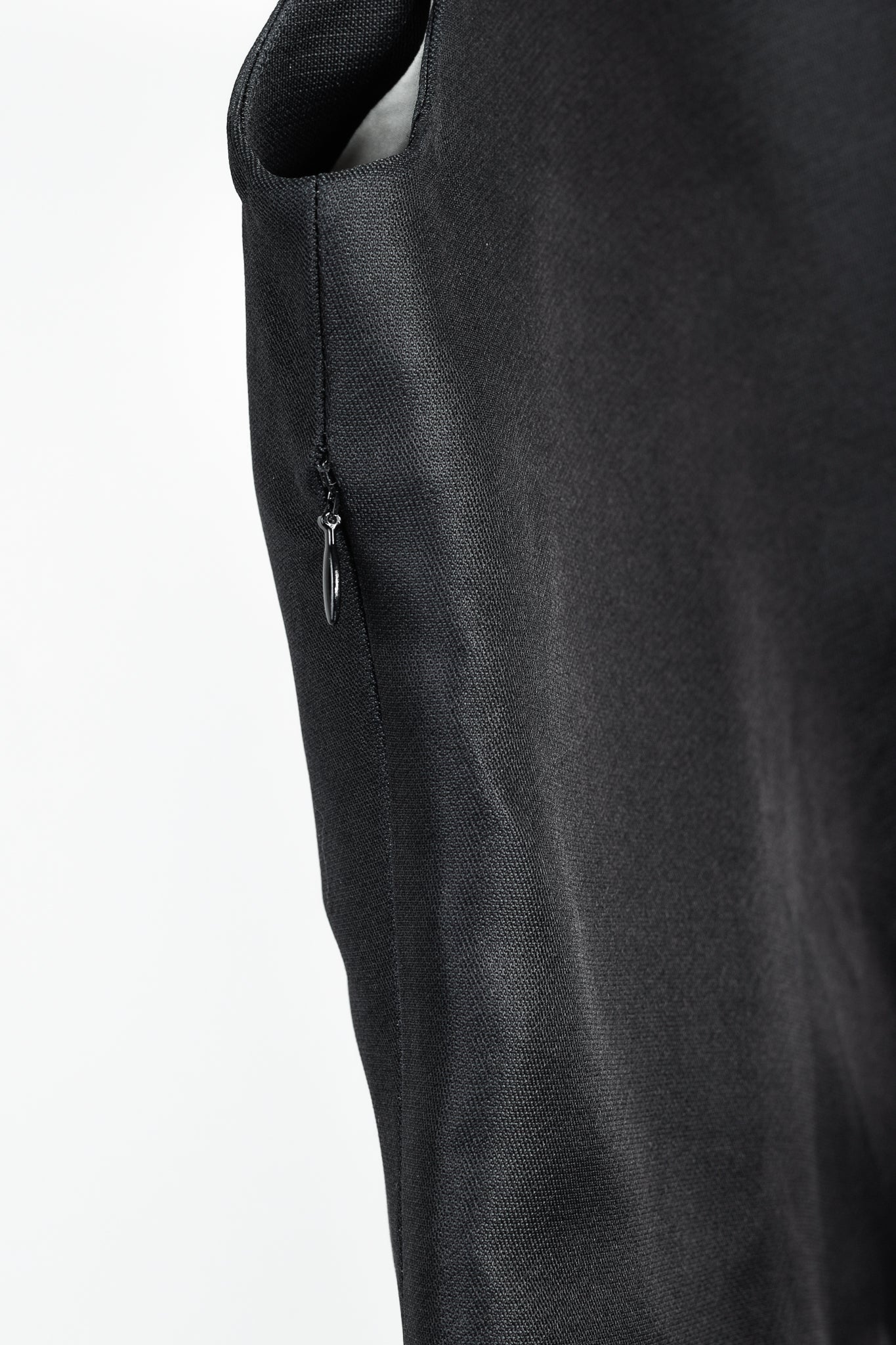 Acne Studios Capron H Silk Black Silk Sleeveless Bow Top