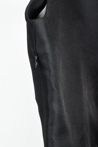 Acne Studios Capron H Silk Black Silk Sleeveless Bow Top