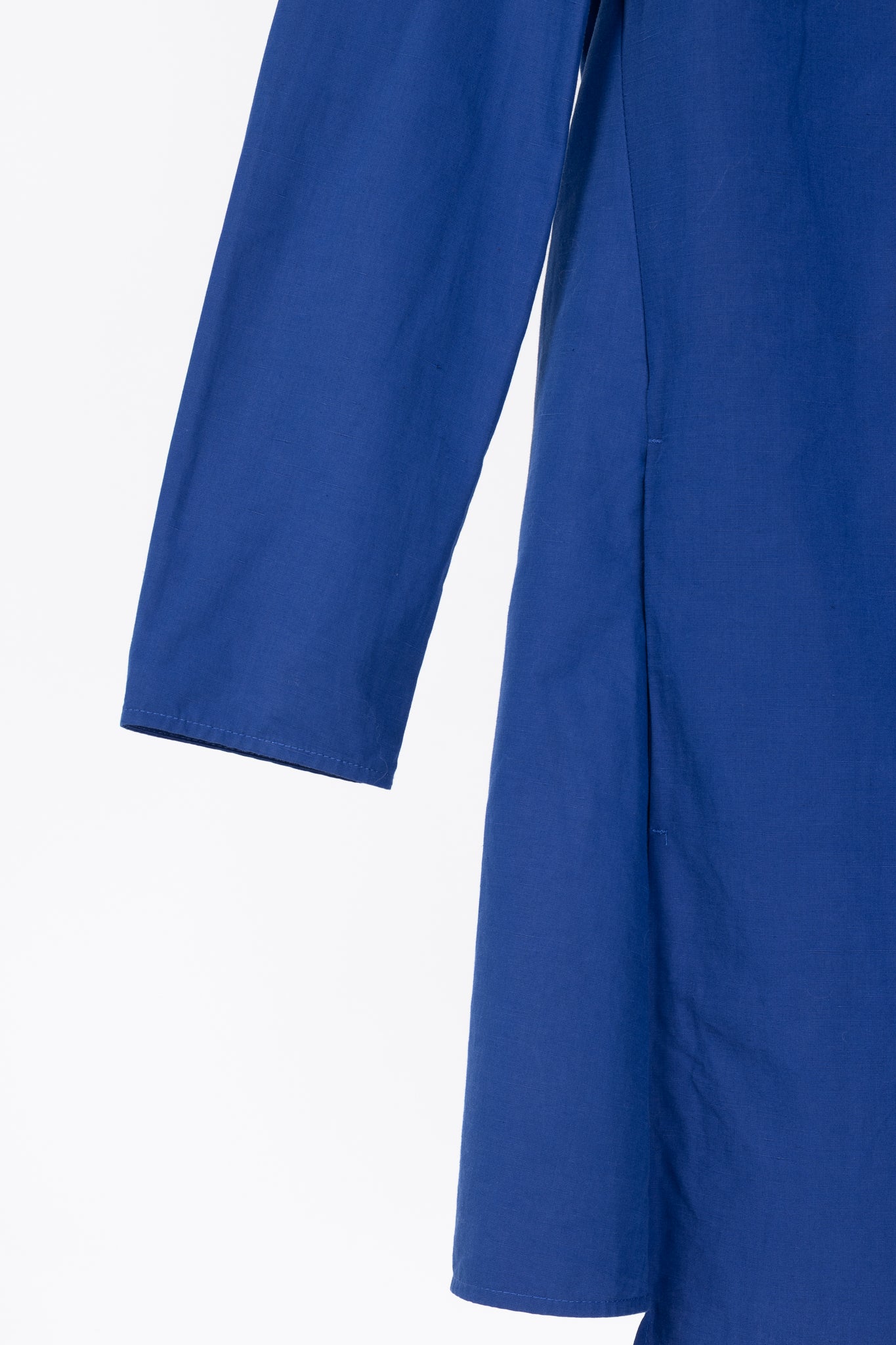 Acne Studios Rahima Blue Cotton & Linen Poplin Mini Dress