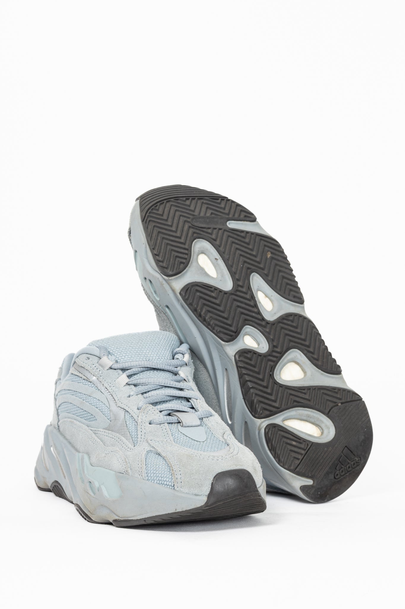 Adidas Yeezy Boost 700 V2 Hospital Blue Suede & Canvas Sneakers