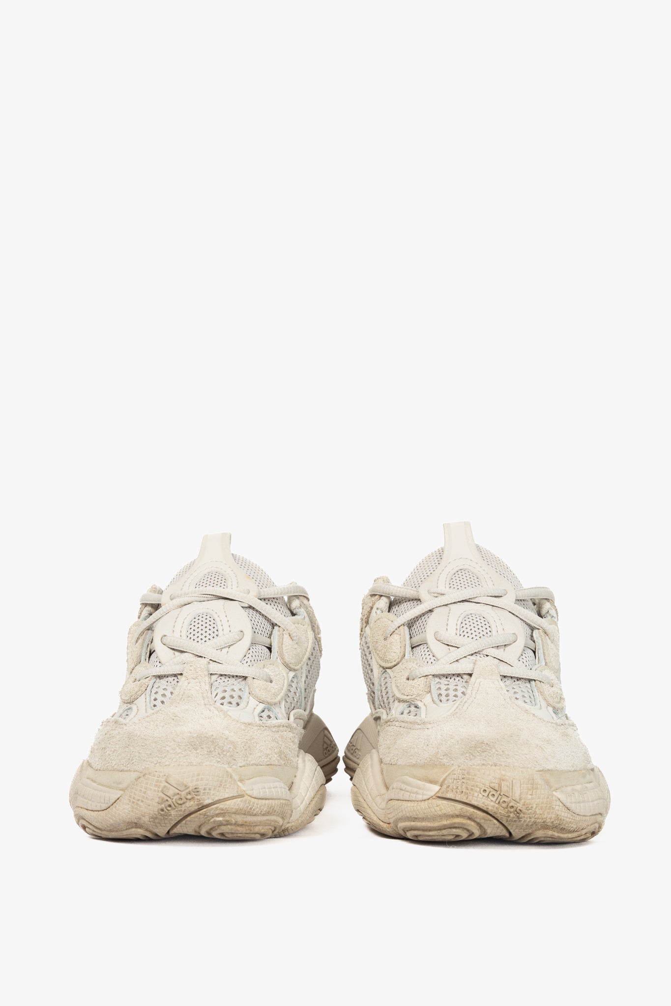 Adidas Yeezy 500 "Blush" Suede & Mesh Sneakers