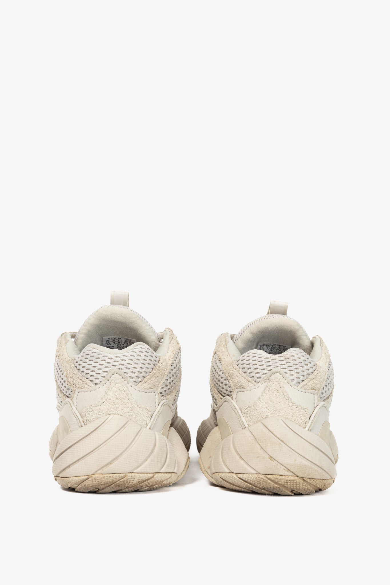 Adidas Yeezy 500 "Blush" Suede & Mesh Sneakers