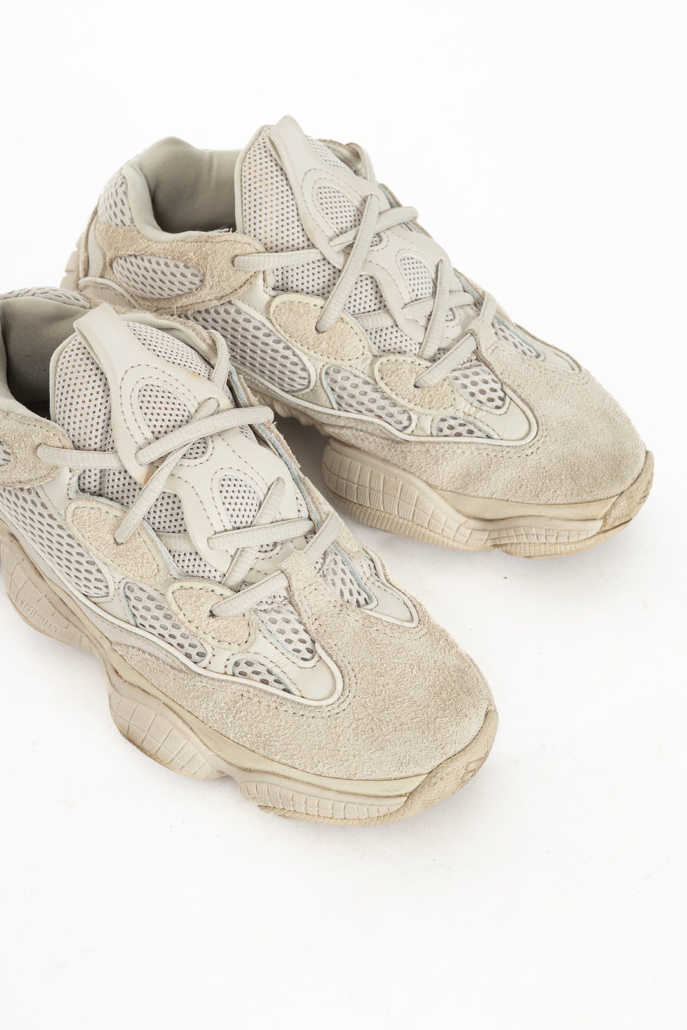 Adidas Yeezy 500 "Blush" Suede & Mesh Sneakers