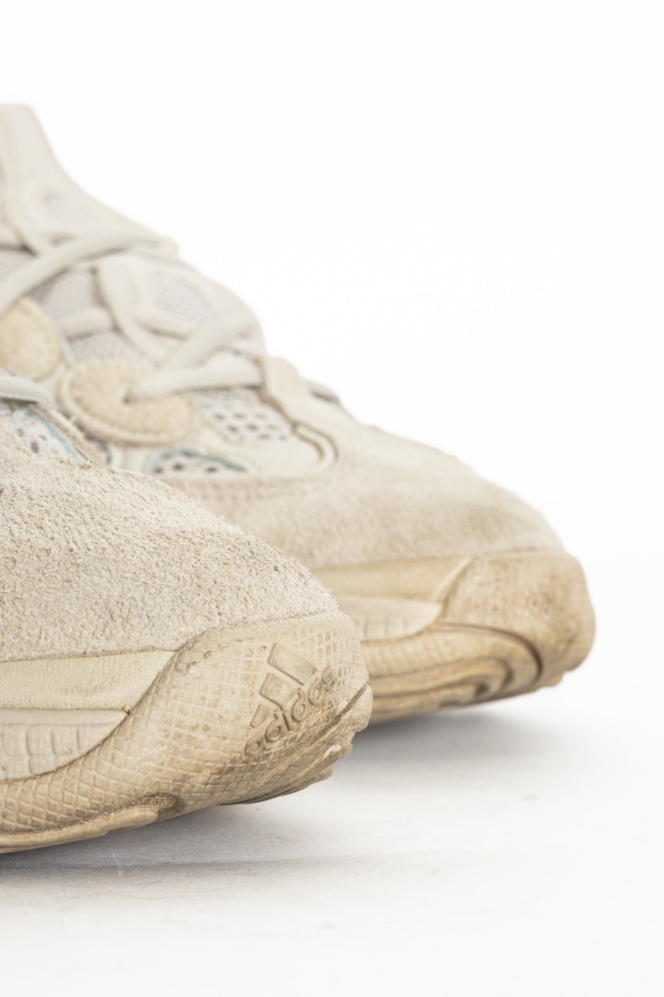 Adidas Yeezy 500 "Blush" Suede & Mesh Sneakers