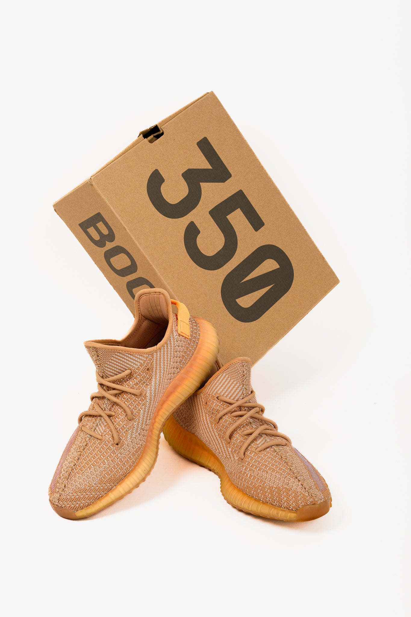 adidas Yeezy Boost 350 v2 Clay Lace-Up Sneakers