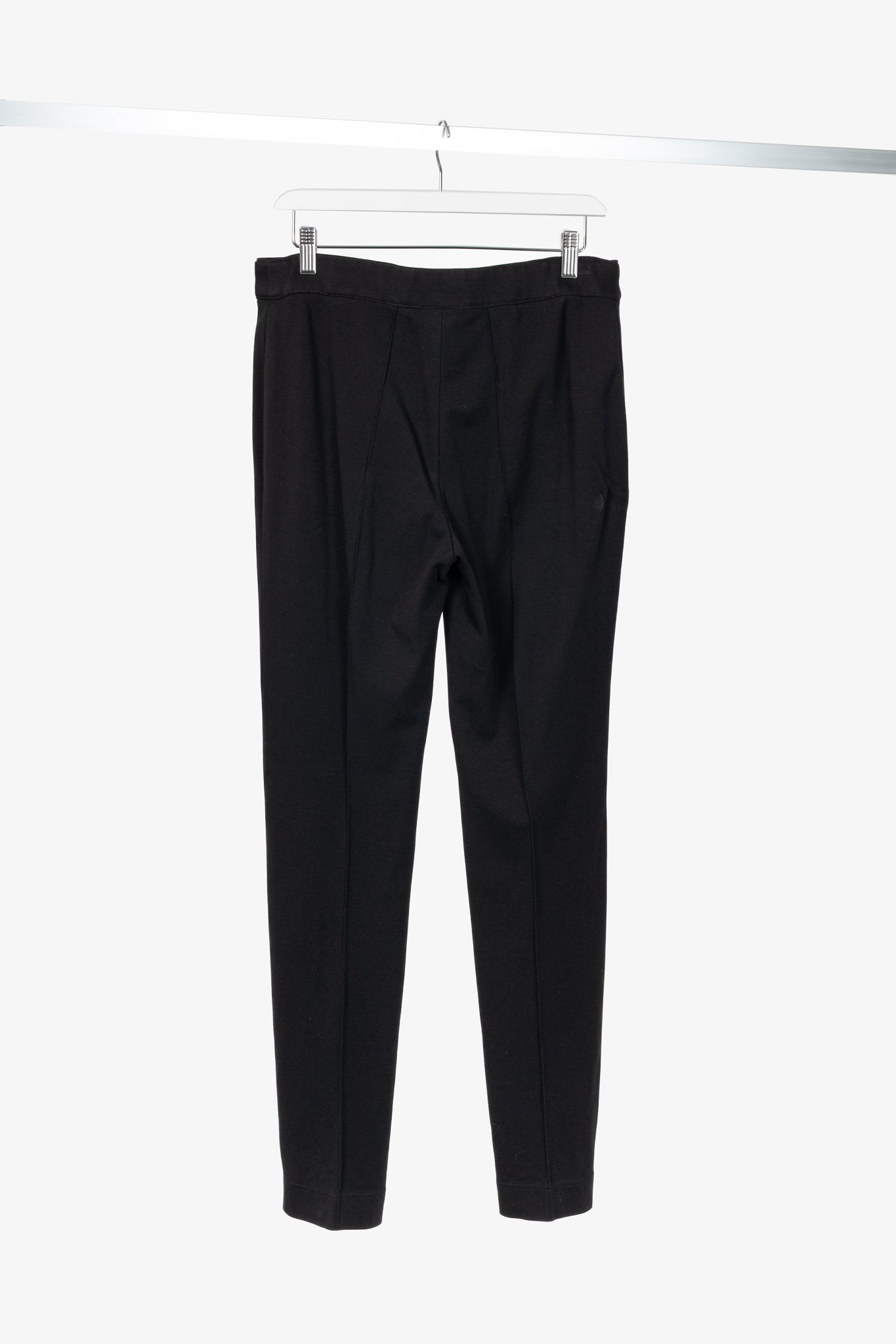 Akris Punto Black Ponte Pintuck-Seam Slim Pants