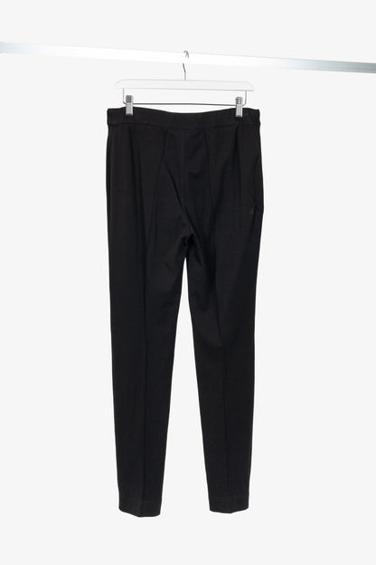 Akris Punto Black Ponte Pintuck-Seam Slim Pants