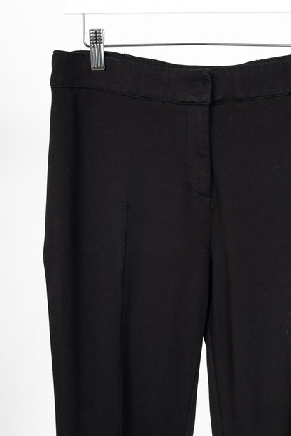 Akris Punto Black Ponte Pintuck-Seam Slim Pants