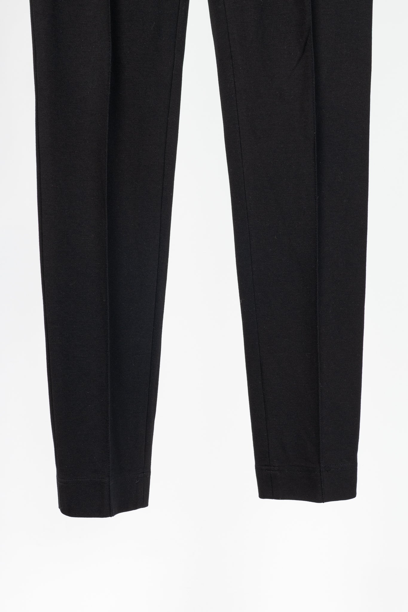 Akris Punto Black Ponte Pintuck-Seam Slim Pants