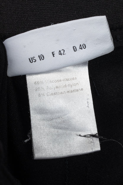 Akris Punto Black Ponte Pintuck-Seam Slim Pants