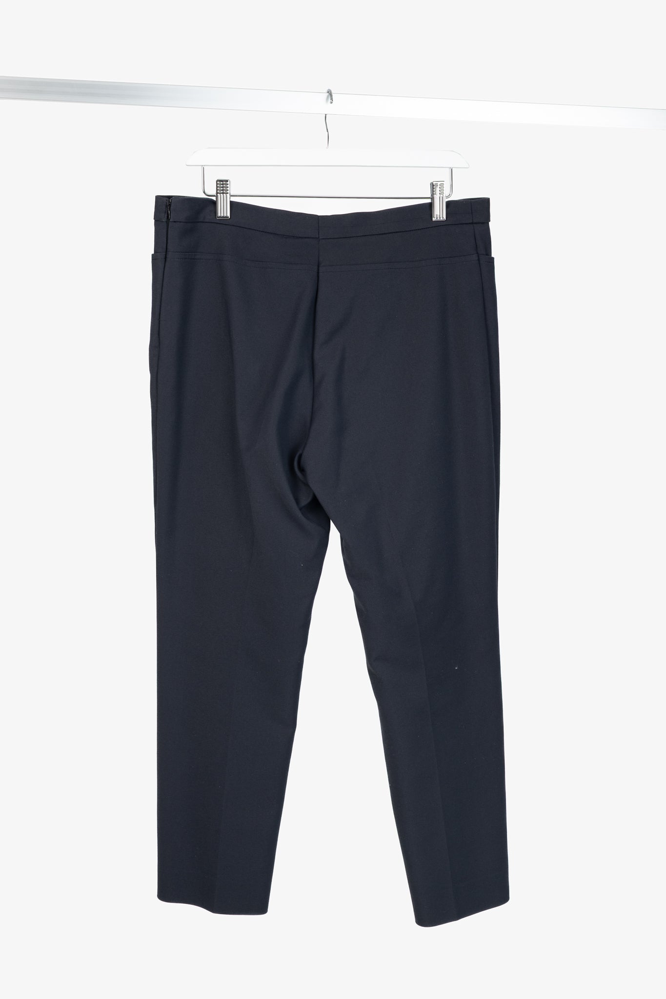 Akris Punto Navy Cotton-Twill Ankle-Length Trousers