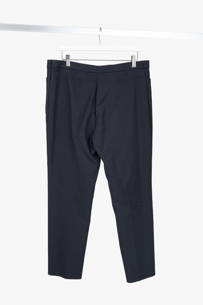 Akris Punto Navy Cotton-Twill Ankle-Length Trousers