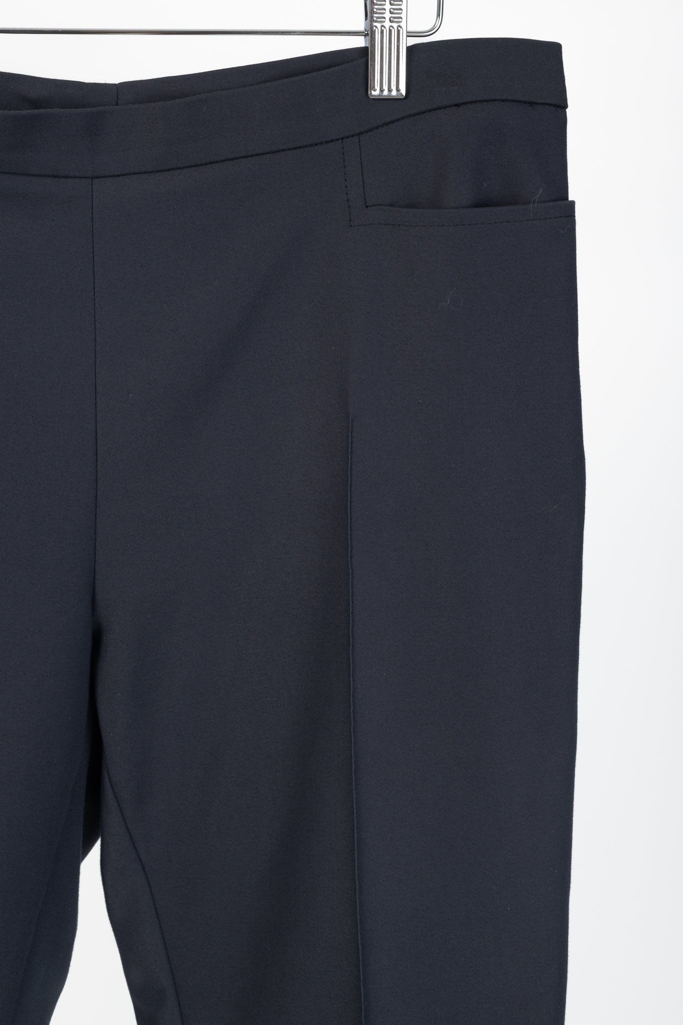 Akris Punto Navy Cotton-Twill Ankle-Length Trousers