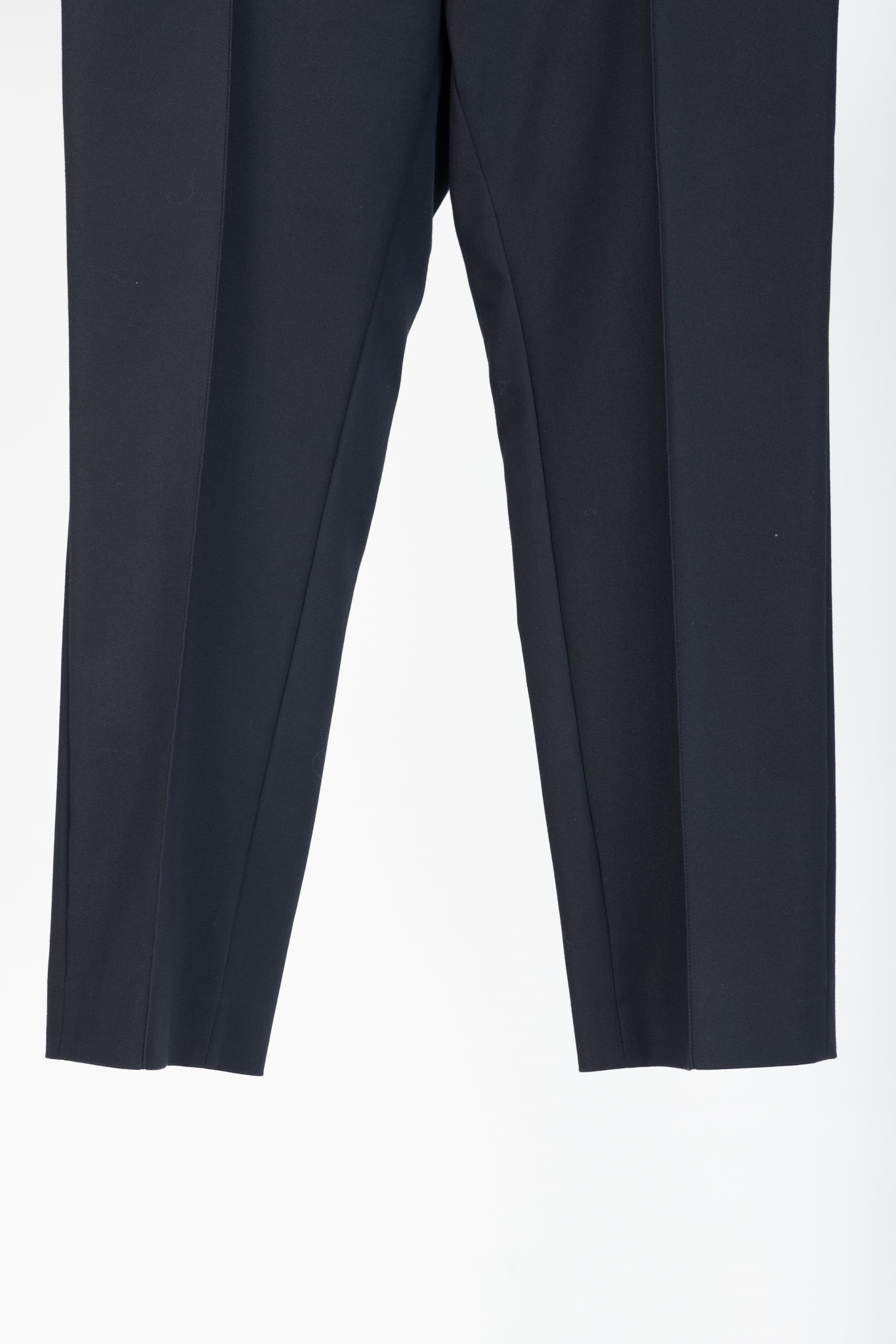 Akris Punto Navy Cotton-Twill Ankle-Length Trousers