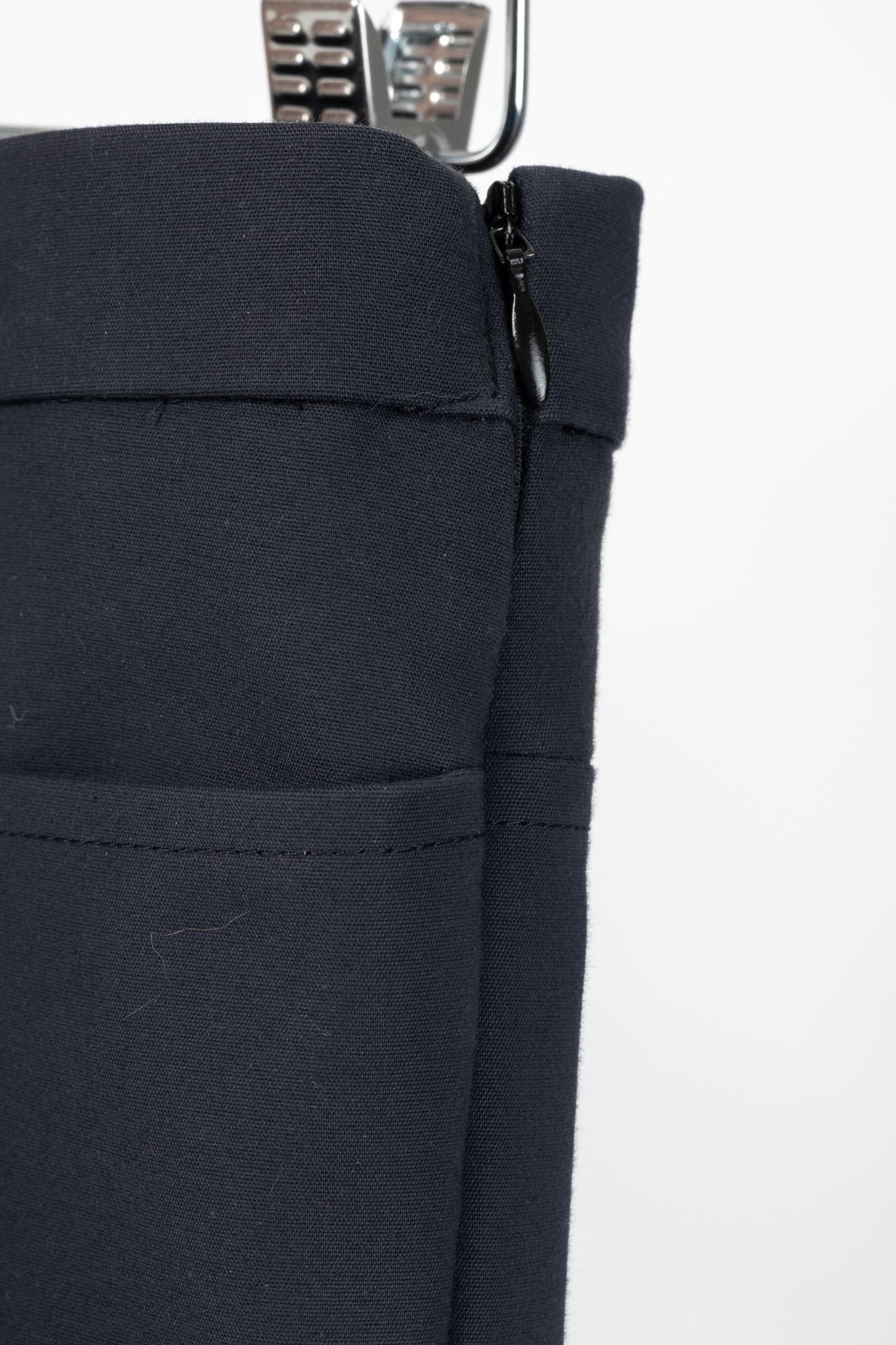 Akris Punto Navy Cotton-Twill Ankle-Length Trousers