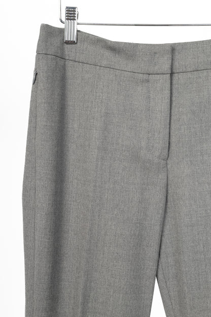 Akris Punto Grey Wool-Flannel Slim Trousers