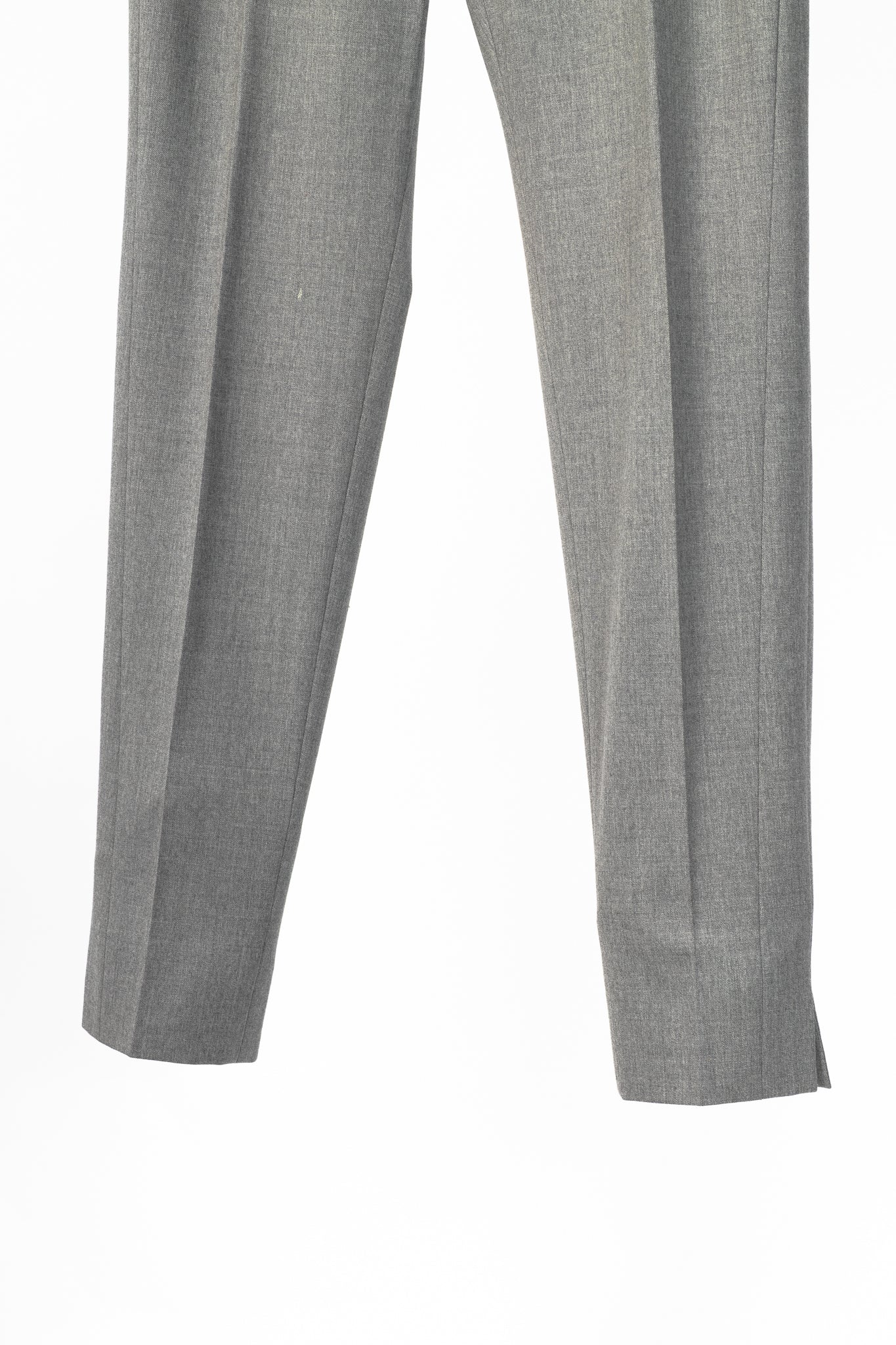 Akris Punto Grey Wool-Flannel Slim Trousers
