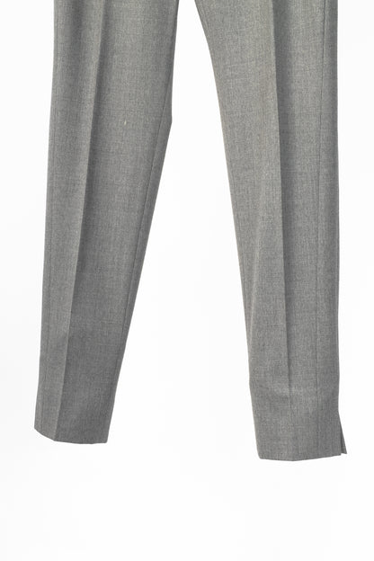 Akris Punto Grey Wool-Flannel Slim Trousers