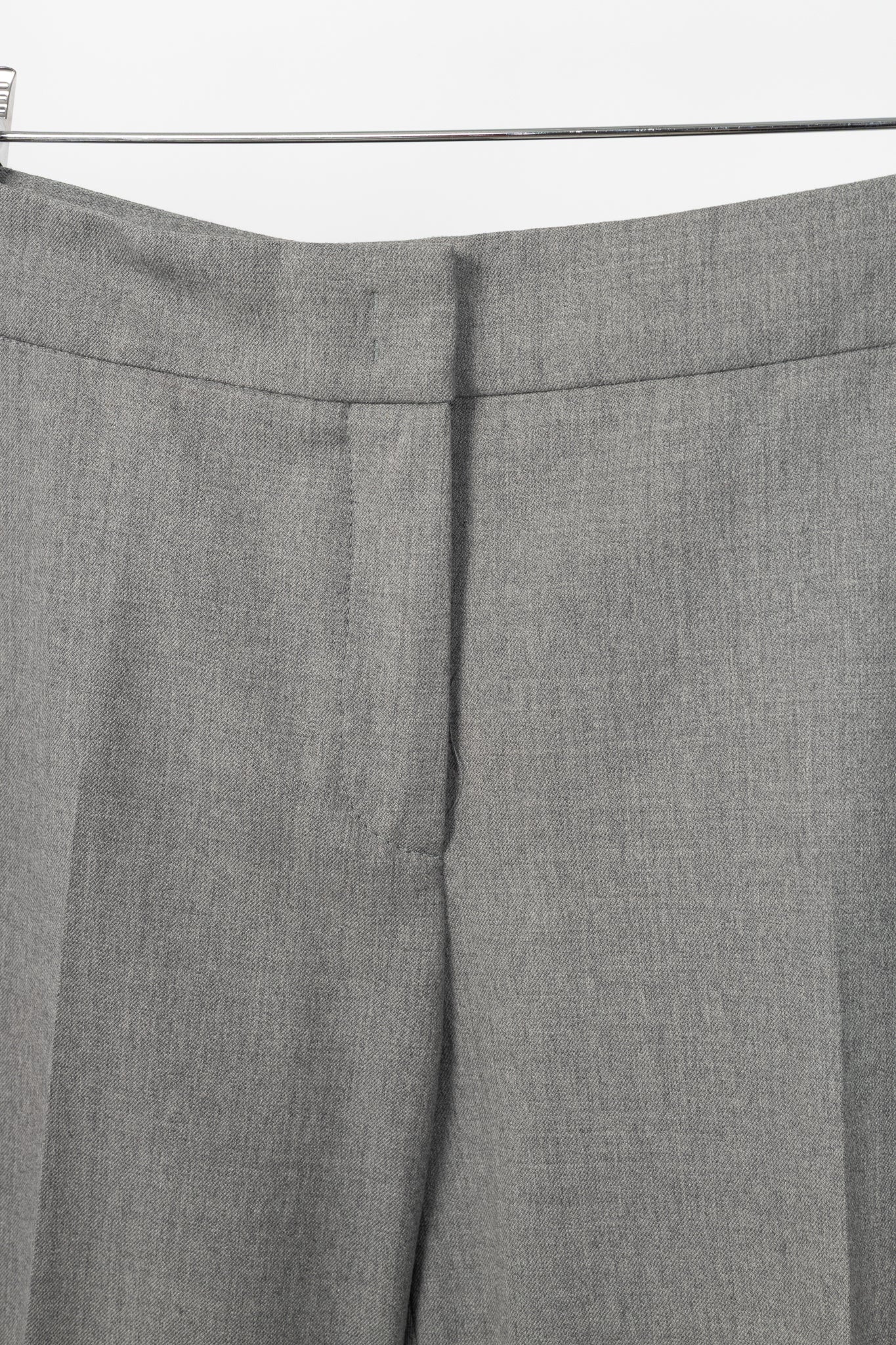 Akris Punto Grey Wool-Flannel Slim Trousers