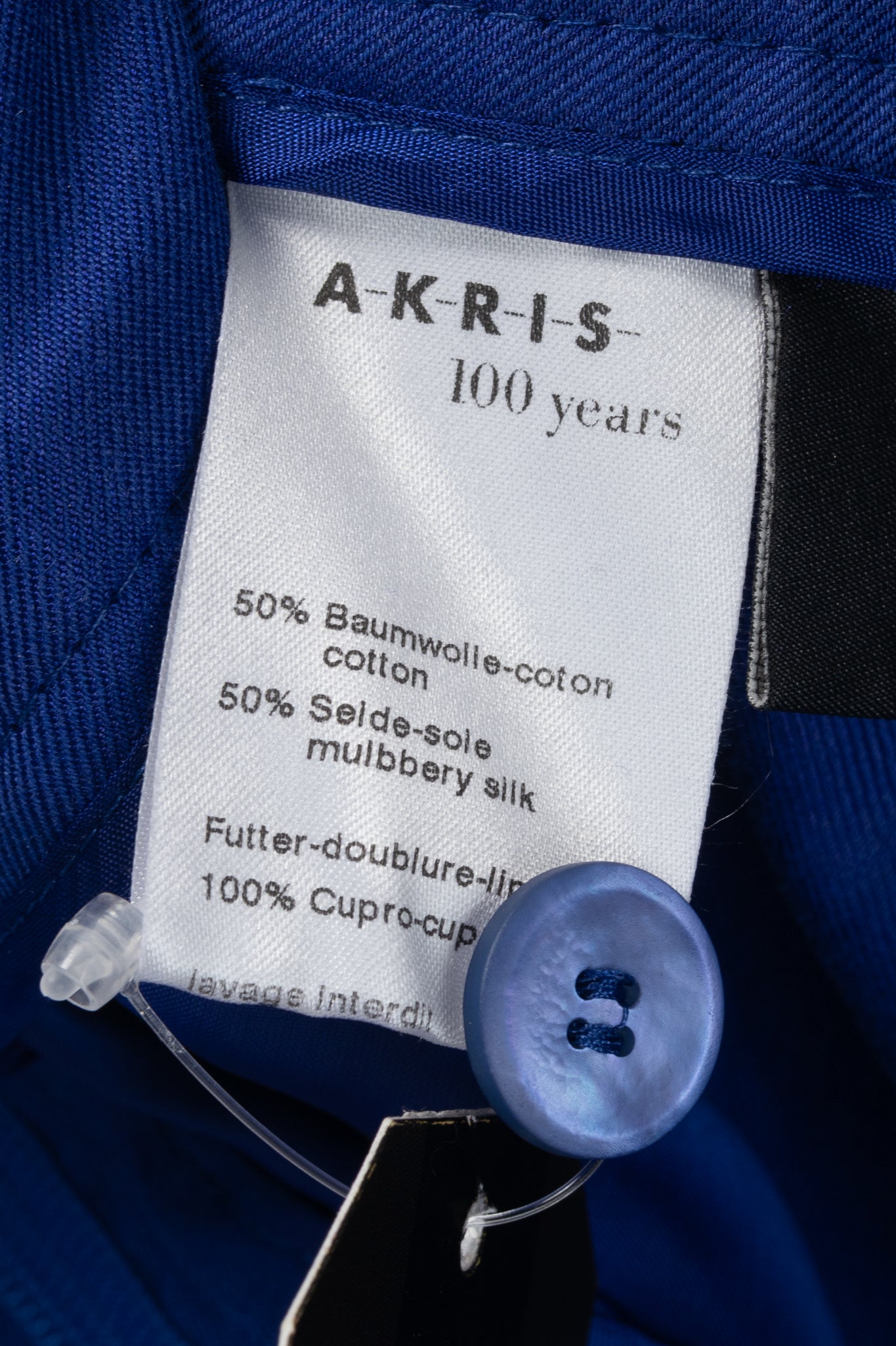 Akris 100 Years Ink Cotton & Silk Double Face Trousers