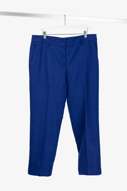 Akris 100 Years Ink Cotton & Silk Double Face Trousers