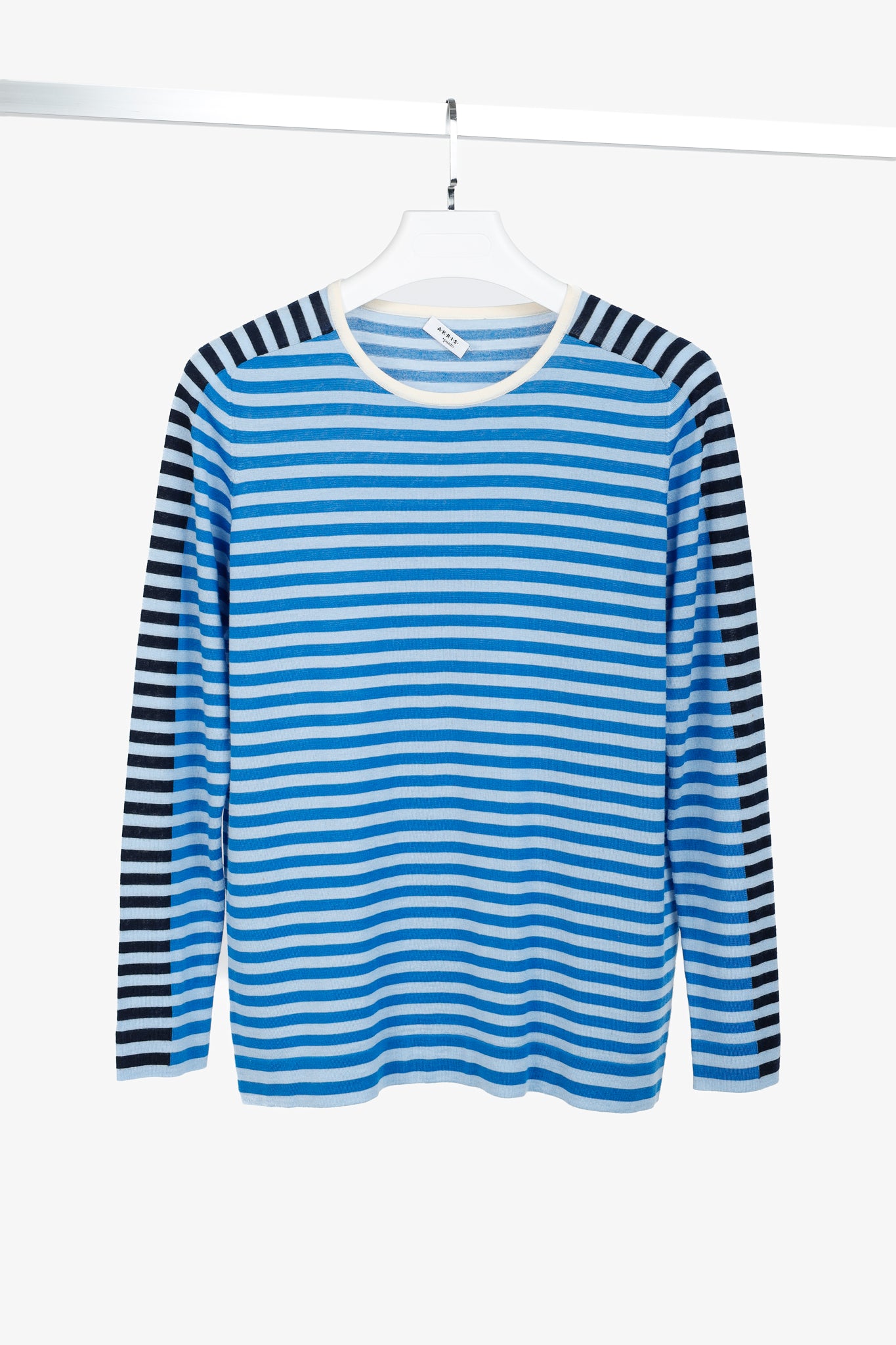 Akris Punto Blue Striped Wool Sweater