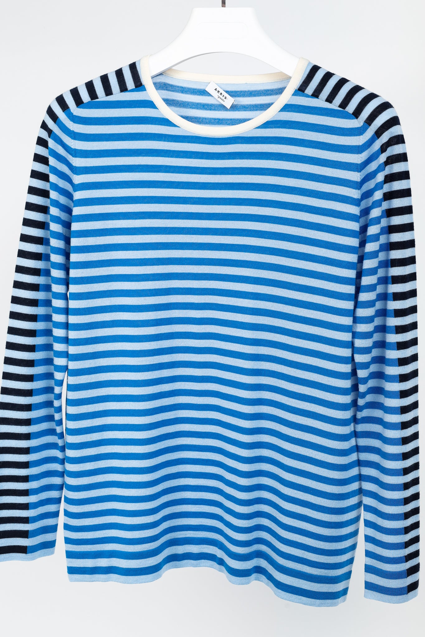 Akris Punto Blue Striped Wool Sweater