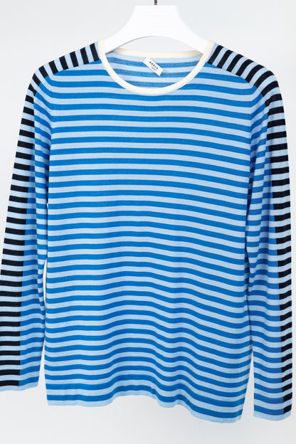 Akris Punto Blue Striped Wool Sweater