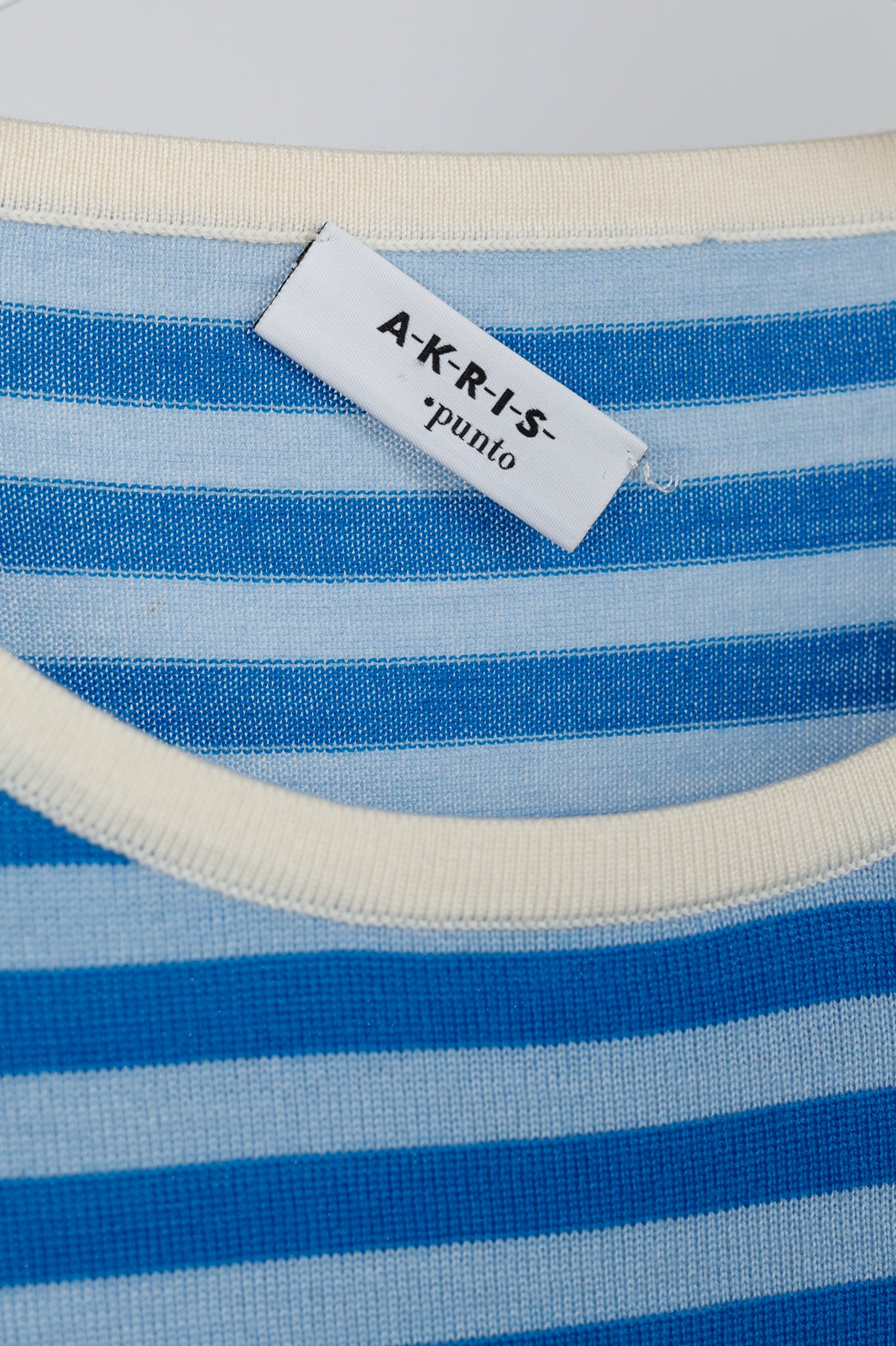 Akris Punto Blue Striped Wool Sweater