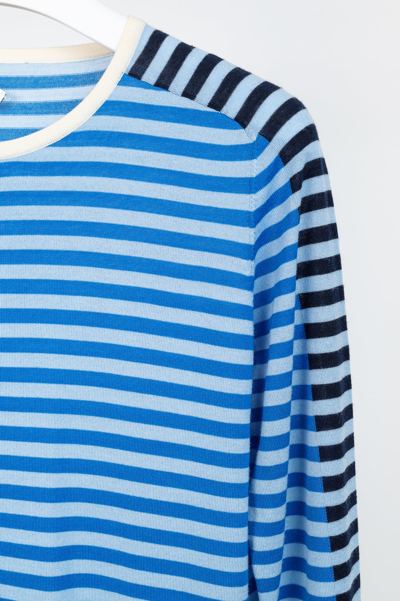 Akris Punto Blue Striped Wool Sweater