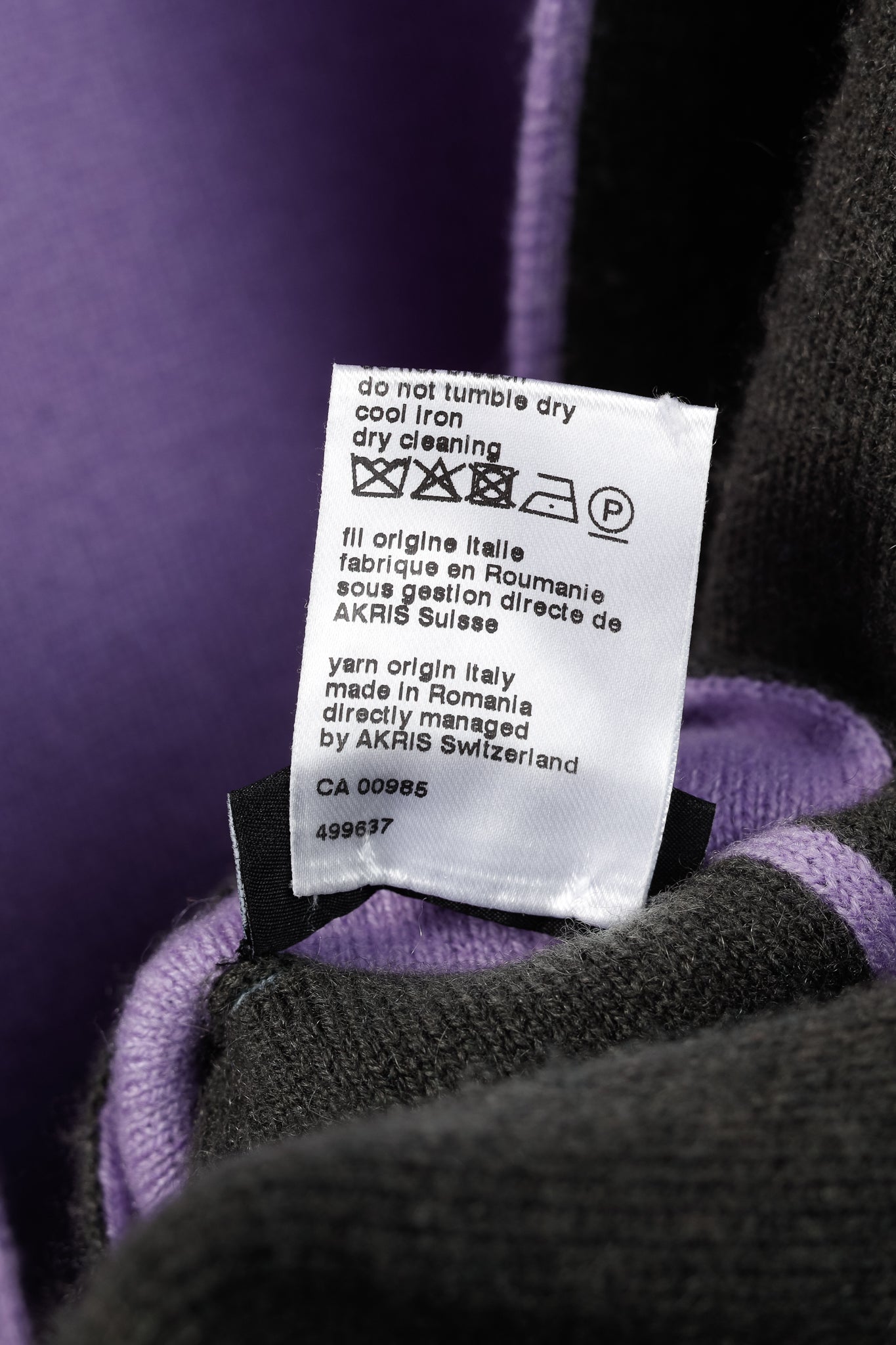 Akris "Moss Lavender" Reversible Double-Face Cashmere Cardigan