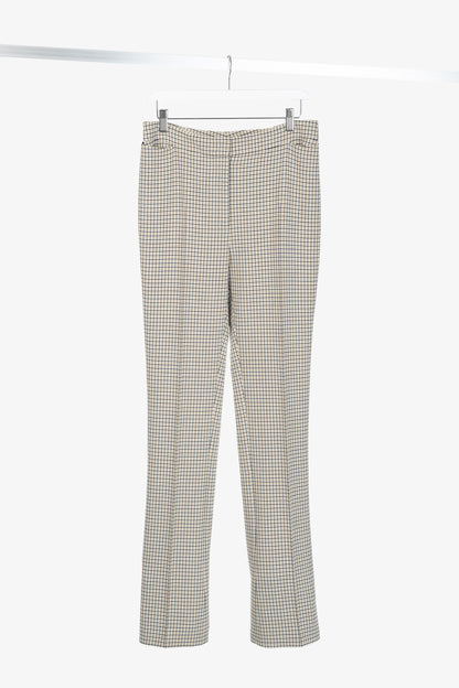 Akris Punto Beige Plaid Bootcut Trousers