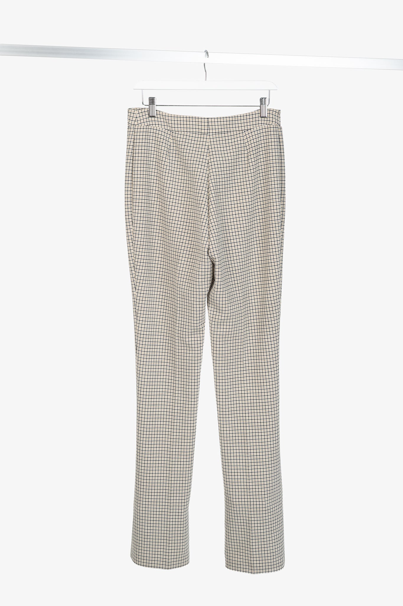 Akris Punto Beige Plaid Bootcut Trousers
