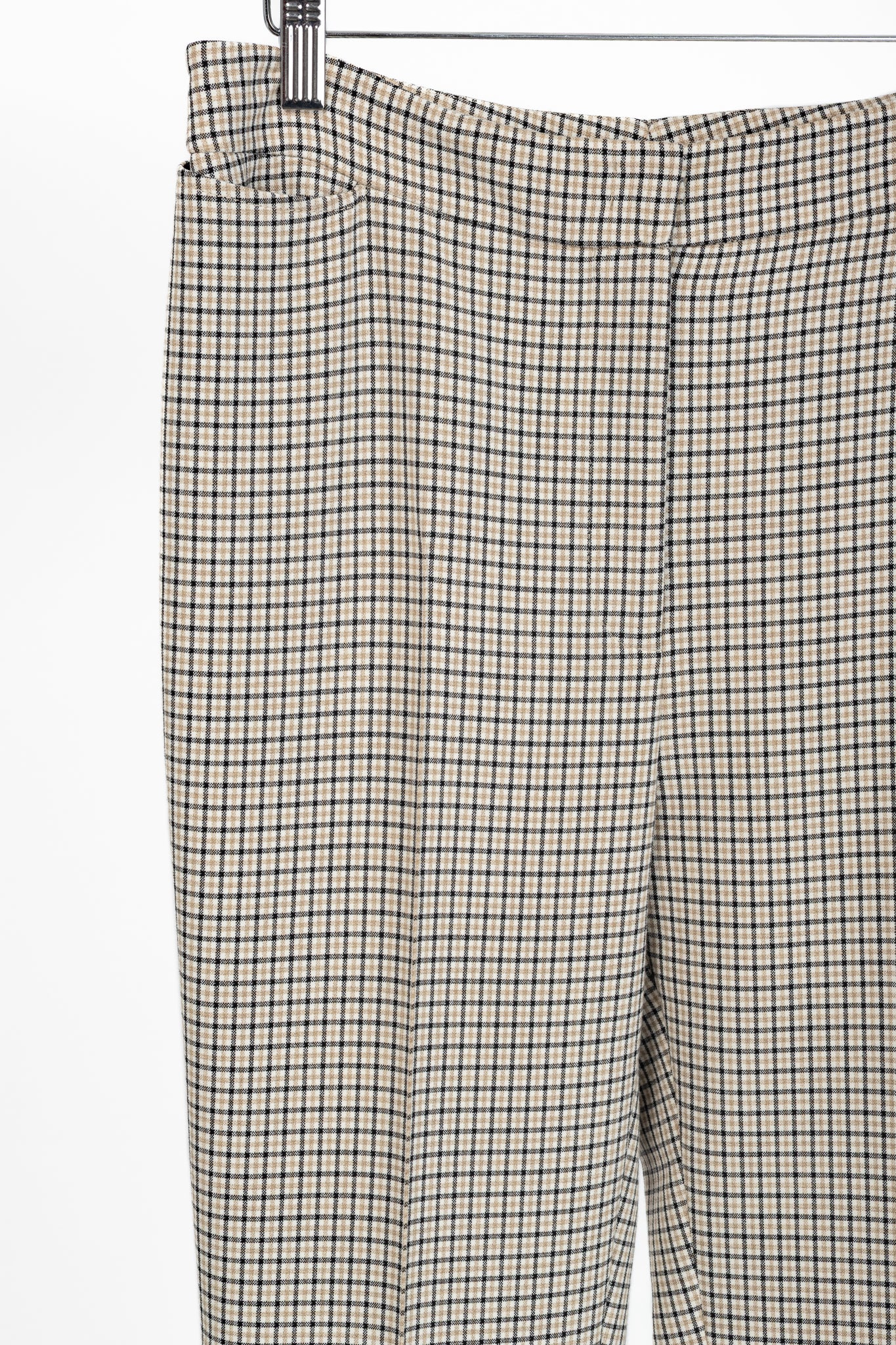 Akris Punto Beige Plaid Bootcut Trousers